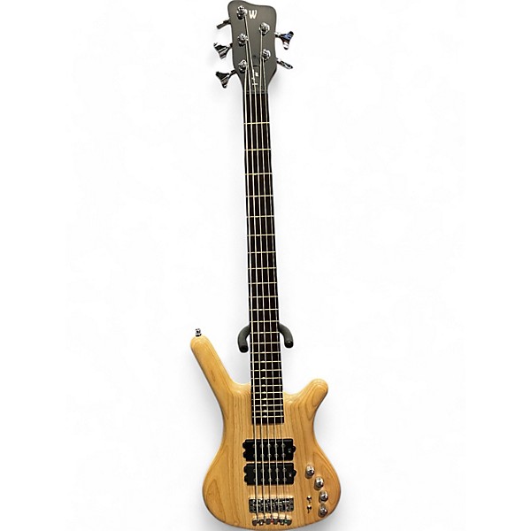 Used Warwick Teambuilt Corvette Double Buck 5 String Natural Electric Bass Guitar