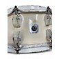 Used Crush Drums & Percussion 6X14 Chameleon Birch Snare White on White Drum