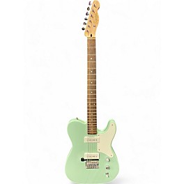 Used Squier Paranormal Baritone Cabronita Telecaster Seafoam Green Solid Body Electric Guitar