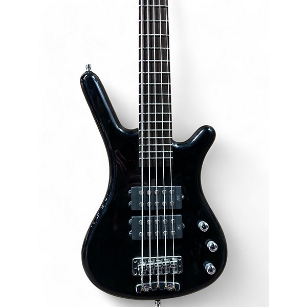 Used Warwick ROCKBASS CORVETTE Black Electric Bass Guitar