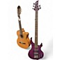 Used ESP LTD F155DX 5 String DARK SEE THROUGH PURPLE Electric Bass Guitar thumbnail