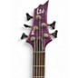 Used ESP LTD F155DX 5 String DARK SEE THROUGH PURPLE Electric Bass Guitar