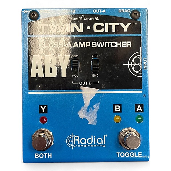 Used Radial Engineering Bones Twin City ABY Bypass Pedal