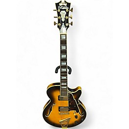 Used D'Angelico EX-SS 2 Tone Sunburst Hollow Body Electric Guitar