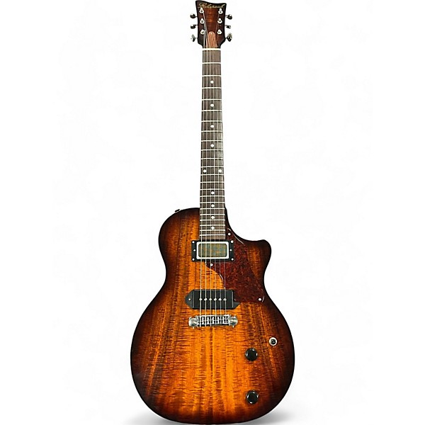 Used 2015 Echopark DOWNTOWNER CUSTOM KOA Brown Solid Body Electric Guitar