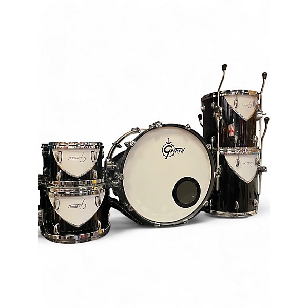 Used Gretsch Drums 5 Piece Renown 57 57 black Drum Kit