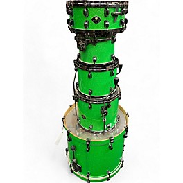 Used TAMA 5 Piece Starclassic Green Sparkle Drum Kit