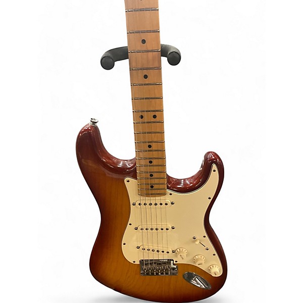 Used Fender American Standard Stratocaster 2 Tone Sunburst Solid Body Electric Guitar