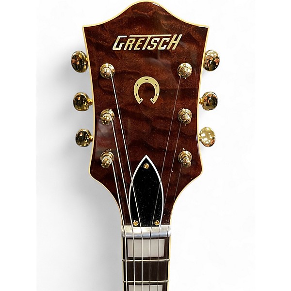 Used Gretsch Guitars G6120TGQM 56 Limited Edition Quilt Chet Atkins Roundup Orange Hollow Body Electric Guitar