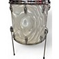 Used Slingerland 5 Piece 5 Piece White Satin Flame Drum Kit thumbnail