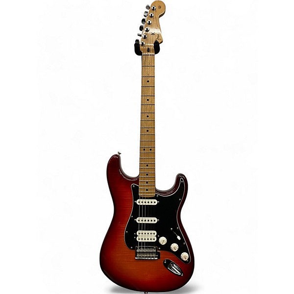 Used Fender Player Plus Stratocaster HSS Cherry Sunburst Solid Body Electric Guitar