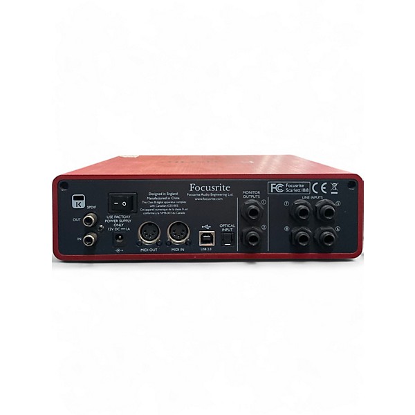 Used Focusrite Scarlett 18i8 Audio Interface