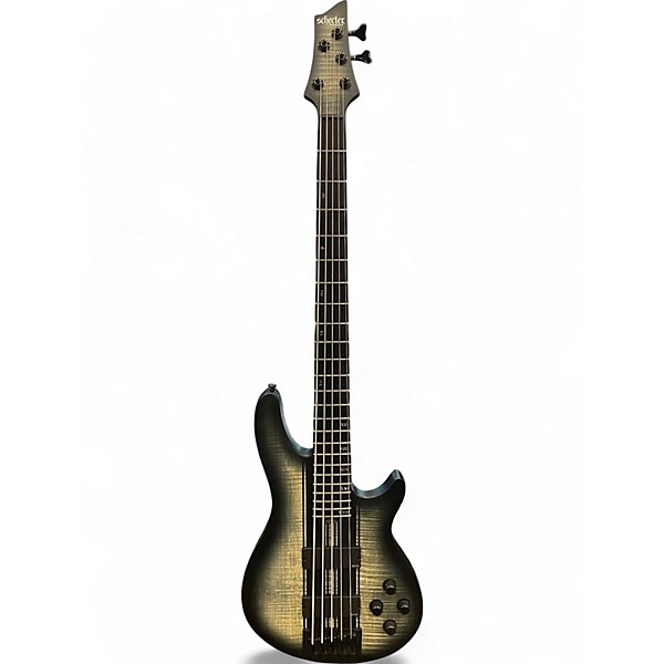 Used 2021 Schecter Guitar Research C-5 GT Satin Charcoal Burst Electric Bass Guitar