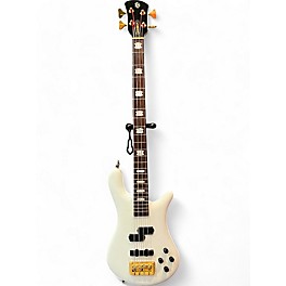 Used Spector EURO 4 Classic White Electric Bass Guitar