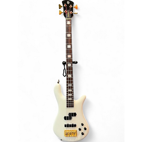 Used Spector EURO 4 Classic White Electric Bass Guitar