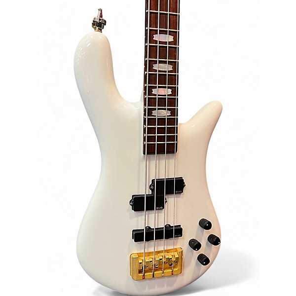 Used Spector EURO 4 Classic White Electric Bass Guitar