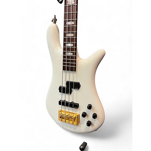 Used Spector EURO 4 Classic White Electric Bass Guitar