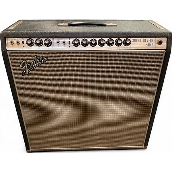 Vintage 1968 Fender Super Reverb 4x10 Tube Guitar Combo Amp