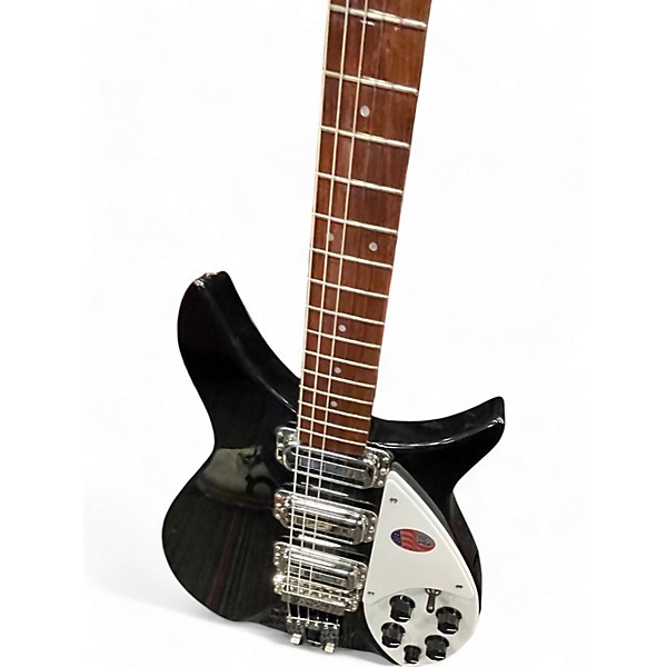 Used Rickenbacker 350V63 Black Solid Body Electric Guitar