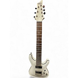 Used Schecter Guitar Research Demon 7 String Classic White Solid Body Electric Guitar