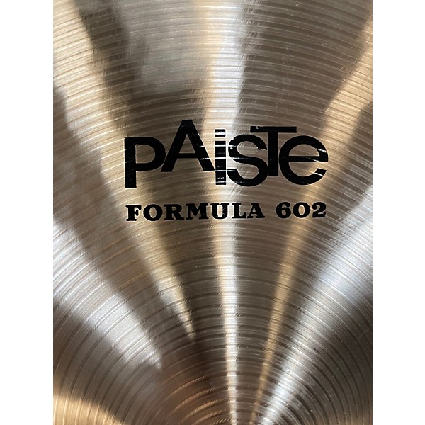 Used Paiste 18in Formula 602 Thin Crash Cymbal