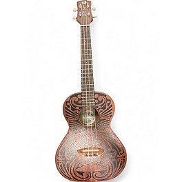 Used Luna uku tribal tenor Natural Ukulele