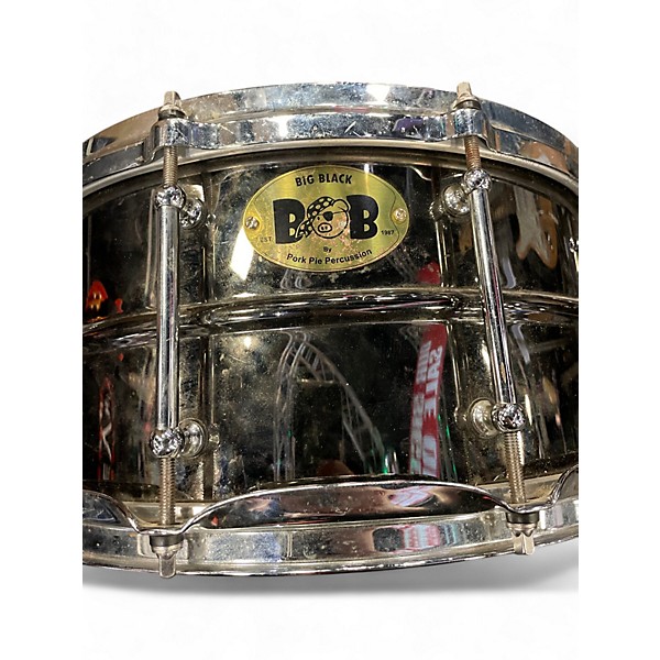 Used Pork Pie 14in BIG BLACK BLACK CHROME Drum