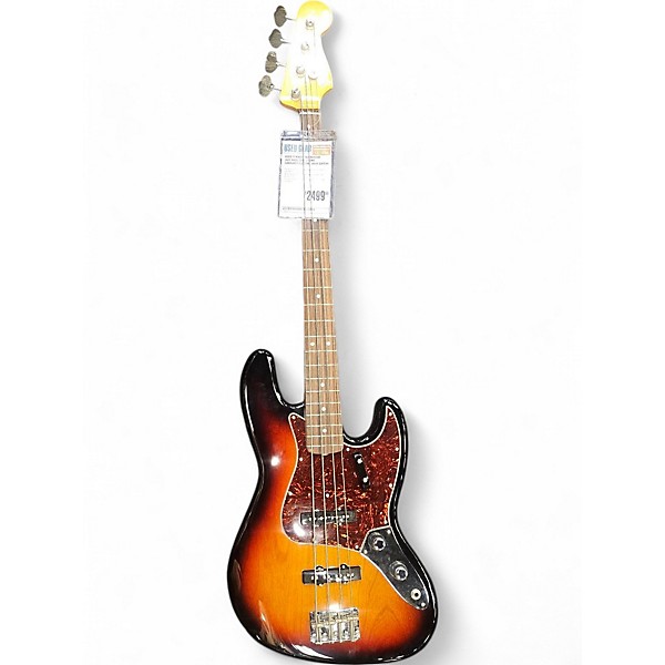 Used Fender 1962 reissue Jazz Bass 2012 3 Tone Sunburst Electric Bass Guitar