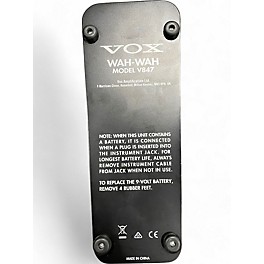 Used VOX V847 Reissue Wah Effect Pedal