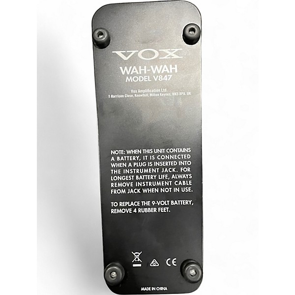 Used VOX V847 Reissue Wah Effect Pedal