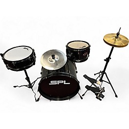 Used SPL 3 Piece Lil Kicker Black Drum Kit