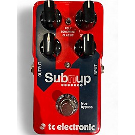 Used TC Electronic Sub N Up Octaver Effect Pedal