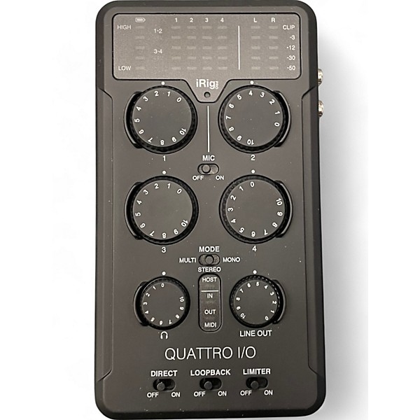 Used IK Multimedia iRig Pro Quattro I/O Audio Interface