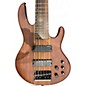 Used ESP LTD D6 6 String NATURAL SATIN RED Electric Bass Guitar