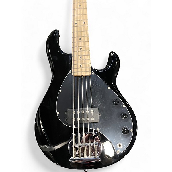 Used Sterling by Music Man STINGRAY 5 Black Electric Bass Guitar