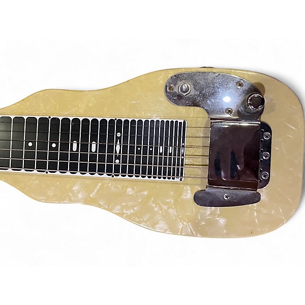 Used Fender CHAMP STEEL WHITE MOTO Lap Steel