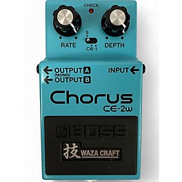 Used BOSS CE2W Waza Craft Chorus Effect Pedal