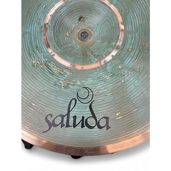 Used Saluda 14in Green Goddess Cymbal