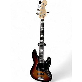 Used Fender American Ultra Jazz Bass V 2 Tone Sunburst Electric Bass Guitar