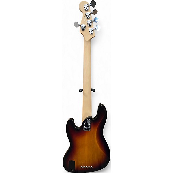 Used Fender American Ultra Jazz Bass V 2 Tone Sunburst Electric Bass Guitar