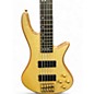 Used Schecter Guitar Research Stiletto Custom 5 String Natural Electric Bass Guitar