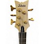 Used Schecter Guitar Research Stiletto Custom 5 String Natural Electric Bass Guitar