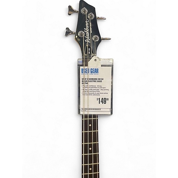 Used Washburn CB150 Black Electric Bass Guitar