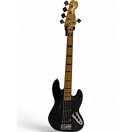 Used Squier Classic Vibe 70s Jazz V Bass Black Electric Bass Guitar