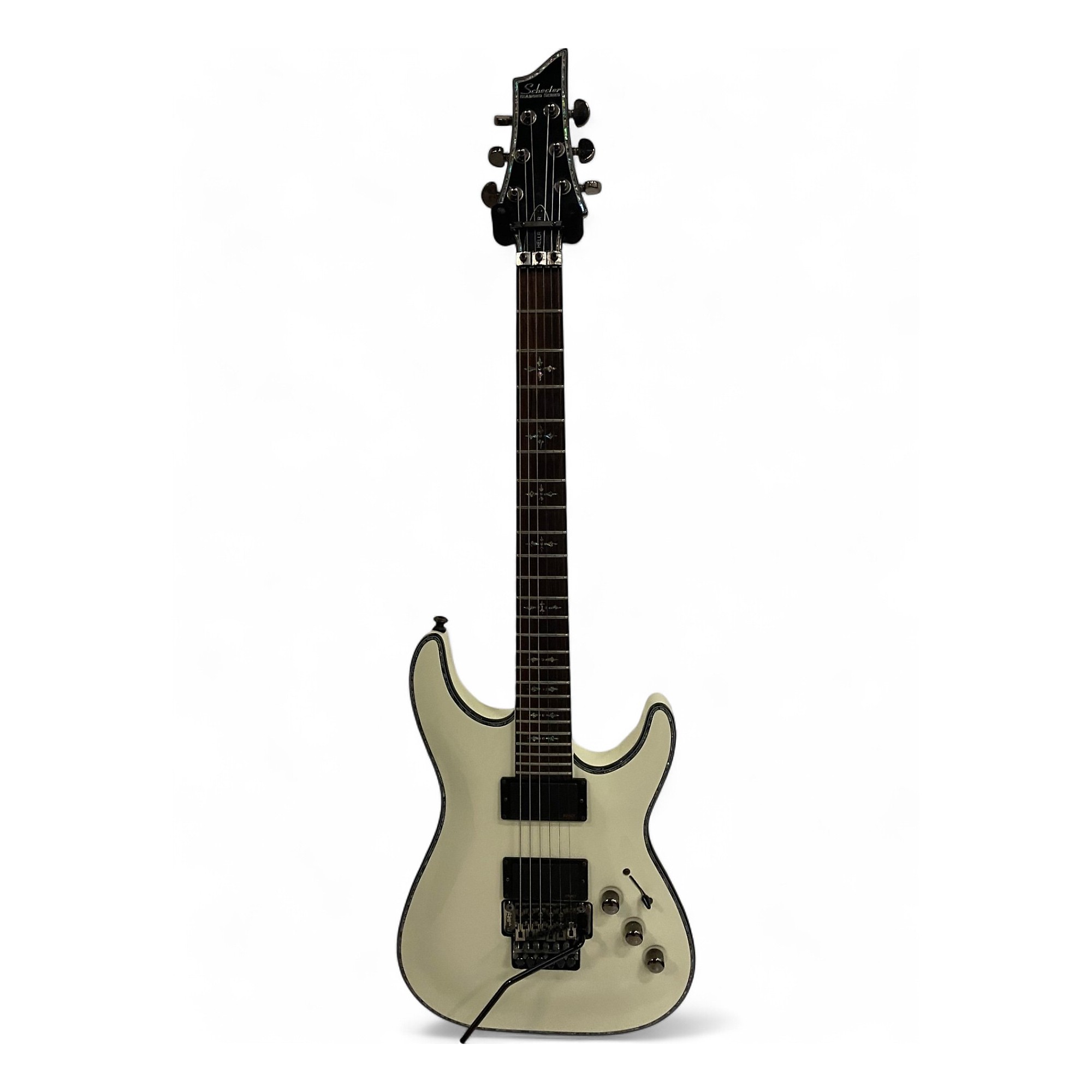 Used Schecter Guitar Research Hellraiser C1 Floyd Rose Pearl White