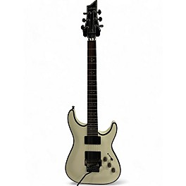 Used Schecter Guitar Research Hellraiser C1 Floyd Rose Pearl White Solid Body Electric Guitar