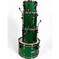 Used Ludwig 4 Piece Centennial Maple GREEN SPARKLE Drum Kit thumbnail