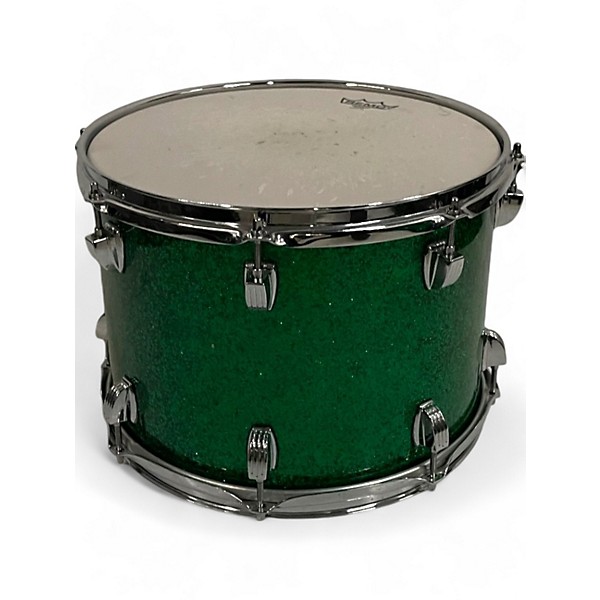 Used Ludwig 4 Piece Centennial Maple GREEN SPARKLE Drum Kit