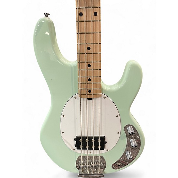 Used Sterling by Music Man Stingray Sub Series Seafoam Green Electric Bass Guitar