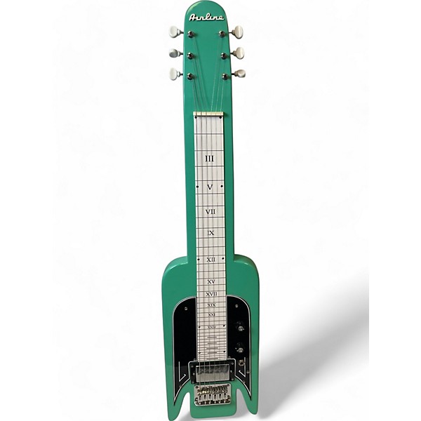 Used Airline LAP STEEL Seafoam Green Lap Steel